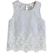 Next Bluse blå / hvid