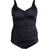 Swim By Zizzi Formgivende badedragt 'Severly' sort