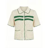 Imily Bela Cardigan ecru / grøn