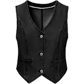 Imily Bela Vest black denim