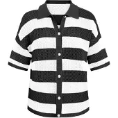 Imily Bela Cardigan sort / hvid