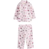 Next Nattøj mokka / magenta / lys pink / hvid