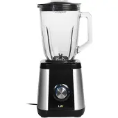 Lafe LAFBLE46185, Bordplade blender, Impulsfunktion, Knusning af is, 600 W, Sort, Rustfrit stål, Transparent