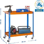 Simonwork (bancos De Trabajo) Wagon 2/400 Chipboard Arbejdsbord 1030x900x400 Mm
