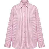 STUDIO SELECT Bluse 'Cora' lys pink / hvid