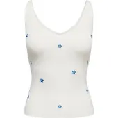 JDY Sticktop 'JDYNANNA' azur / gul / hvid