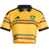 Adidas Jamaica 26 x Bob Marley Cropped hjemmebanetrøje, størrelse Small