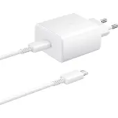 Samsung USB-C hurtig rejseoplader med kabel EP-TA845EWE - 45W - bulk - Hvid