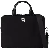 Karl Lagerfeld Laptoptaske 'IKON' sort / hvid