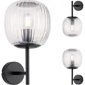 Paulmann Ruya 71144 Vægbelysning E14 Glas, Sort (mat)