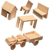 SES Creative Children''s Woodwork Set, Byggesæt, 5 År, Træ, 1 stk, 660 g