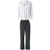 Karl Lagerfeld Pyjamas lang sort / hvid