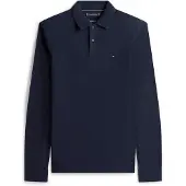 Tommy Hilfiger Herringbone Regular Fit Polo Med Lange ærmer