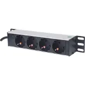 IC Intracom 10" 1u Rackmount 4-way Power Strip