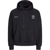 Jack & Jones Sweatshirt 'JCOCnz Berlin' sort / hvid