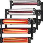 Vevor 3x Malertørrer Radiator Infrarød Varme Infrarød Lampe 3kW