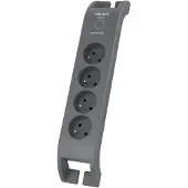 Philips „“ viršįtampių apsauga, 4 lizdai, 2 m, juoda, SPN3140A/60