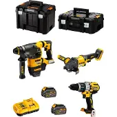 DeWalt COMBO-sæt 18V DCK376T2T (DCD996, DCG418, DCH33) 2x5,0Ah TSTAK