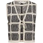 ONLY Vest 'ONLLOA' beige / sort