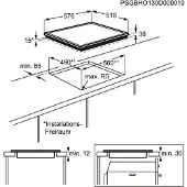 Electrolux EHF 6342XOK keramisk kogeplade, 4 zoner, Stop+Go-funktion