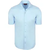 Suitable Shortsleeve Sorona Skjorte Erik Blå Lyseblå måle