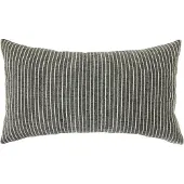 HK Living Striped monochrome pude 40x70 cm Grey