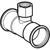 Geberit 31321, Slangestik, 3/4, Rustfrit stål
