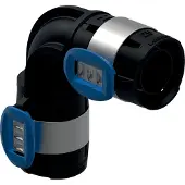 Geberit Geb.FLOWFIT bøjn.45gr.75mm - sort