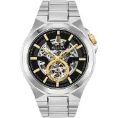Bulova Herreur 98A224 Sort/Stål Ø46 mm