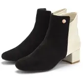 LASCANA Støvletter lysebeige / sort