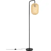 QAZQA Smart gulvlampe bambus inkl. WiFi ST64 - Yvonne