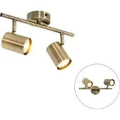 QAZQA Moderne spotlight bronze vippebar 2-lys - Jeana