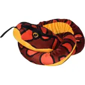 Wild republic Bamse - 137 cm - Rainbow Boa Slange - - OneSize - Bamse