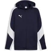 Puma Hættetrøje teamEVOSTRIPE - Navy/Silver/Hvid, størrelse Medium