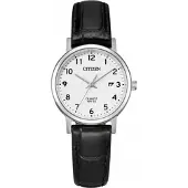 Citizen Dameur EU6090-03A Classic Hvid/Læder Ø28 mm