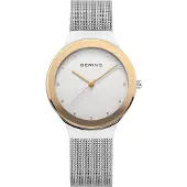 Bering Dameur 12934-010 Classic Hvid/Stål Ø34 mm