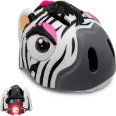 Crazy Safety Zebra, cykelhjelm, junior, sort/hvid