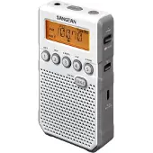 Sangean Dt-800 White Digital Pocket Am/fm Bærbar Radio