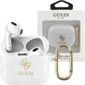GUESS GUA3UCG4GT AirPods 3 cover Transparent Glitter Collection