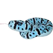 Wild republic Bamse - 137 cm - Blue Rock Rattle Slange - - OneSize - Bamse