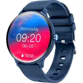 INF Smartwatch med EKG, pulsmåler, blodtryksmåler, søvntracker og skridttæller Blue