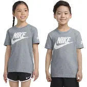 Nike T-shirt - Gråmeleret m. Hvid - - 5 år (110) - T-Shirt