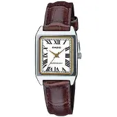 Casio LTP-V007L-7B2, Læder, Mineral, SR626SW, 3 År, 31 mm, 22 mm