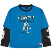 AND1 Bluser & t-shirts blå / sort / hvid