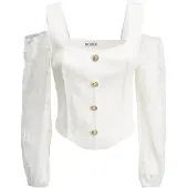 Influencer Bluse hvid