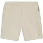 BOSS Shorts i bomuldsblanding med reflekterende grafik