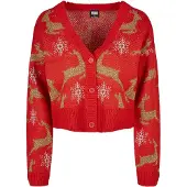 Urban Classics Cardigan guld / rød / hvid