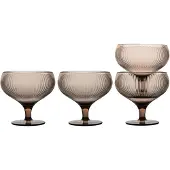 Sagaform Billi champagnecoupe 30 cl 4-pak Brun