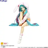 Furyu Corporation-Hatsune Miku Noodle Stopper Figure -Rabbit Ear Hood Pyjama-