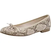 Tamaris Ballerinasko beige / mørkegrå